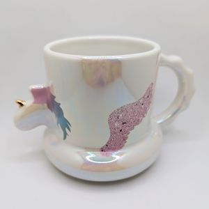 Starbucks Asia iridescent 12oz unicorn ceramic mug BNWT